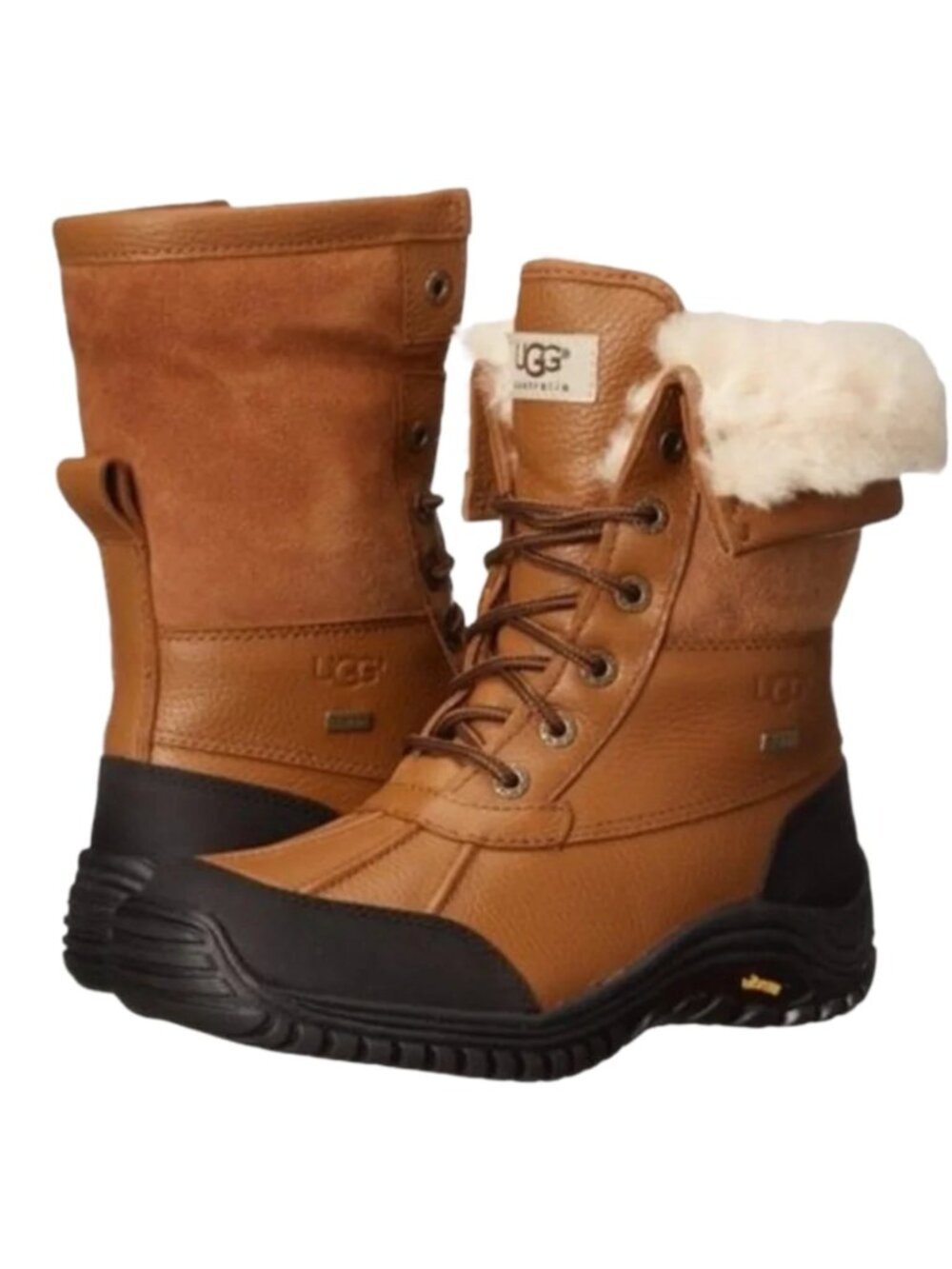 UGG Adirondack II Waterproof Winter Boots in Chestnut Brown, Size 8 US/39 EU